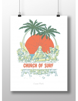 Affiche Church of surf
