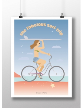 Affiche Surf bike