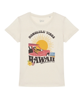 T-shirt Honolulu ivoire femme