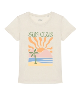 T-shirt Sun Club ivoire femme