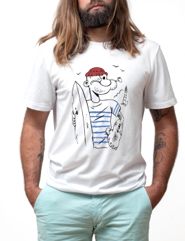 T-shirt homme surf popeye surfer