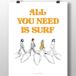 Affiche All you need is surf
