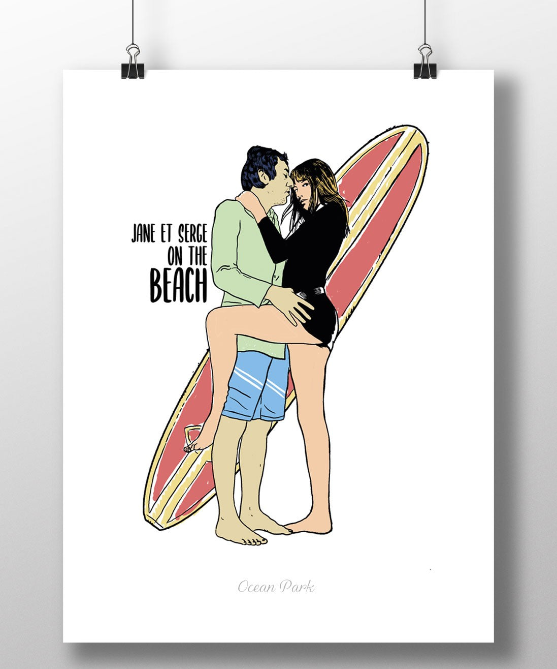Affiche Jane-Serge on the Beach