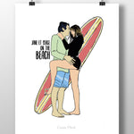 Affiche Jane-Serge on the Beach