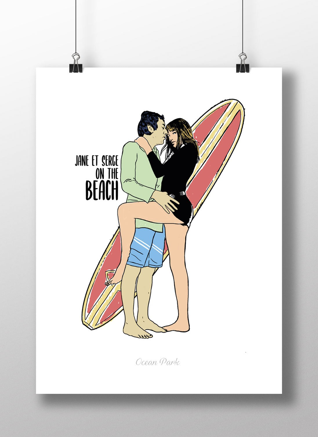 Affiche Jane-Serge on the Beach