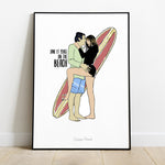 Affiche Jane-Serge on the Beach