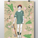 Affiche  frida kahlo skate
