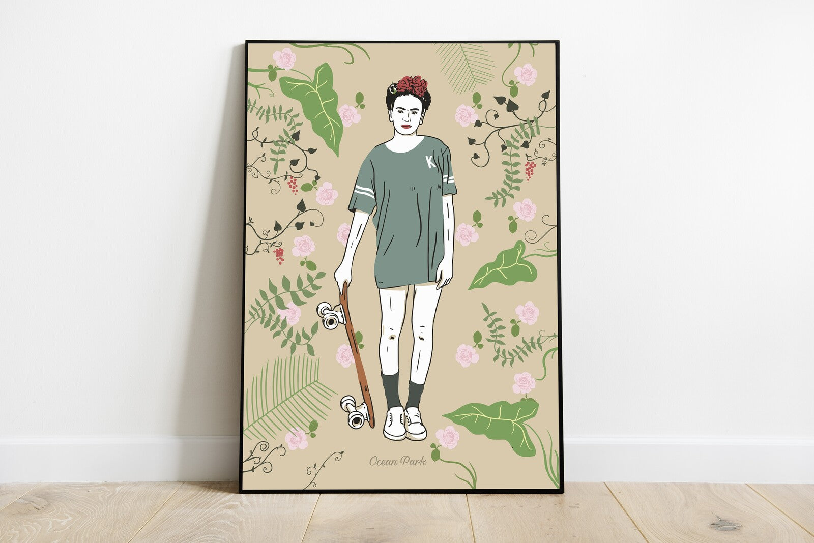 Affiche  frida kahlo skate
