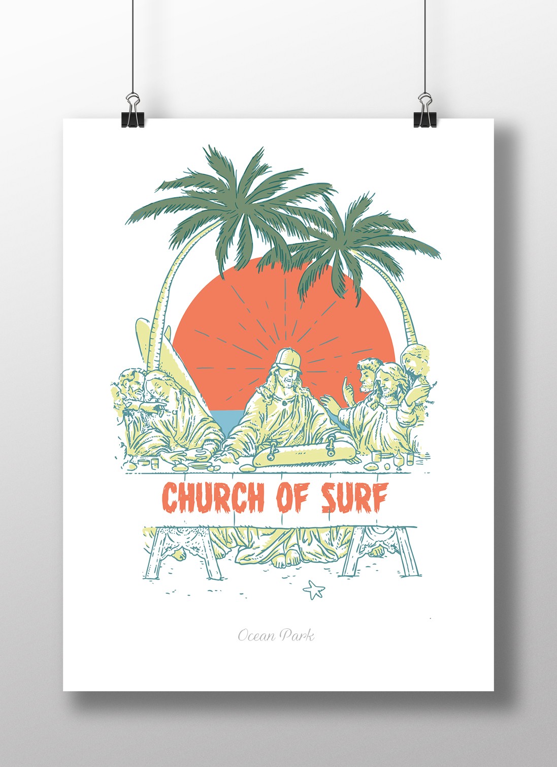 Affiche Church of surf