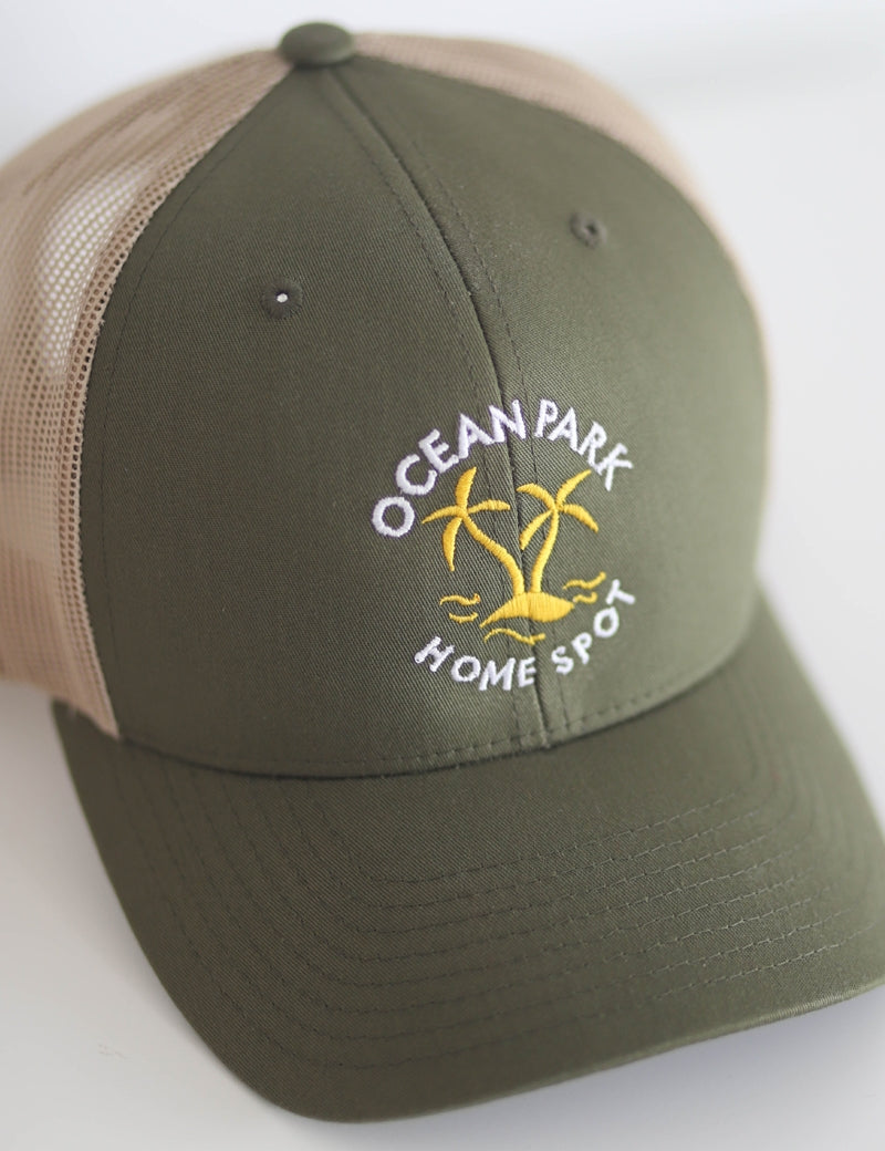 Casquette Trucker LOGO Kaki/beige