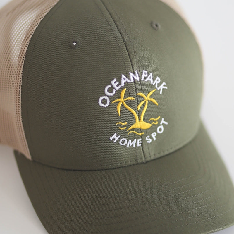 Casquette Trucker LOGO Kaki/beige