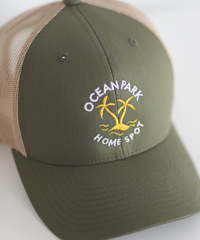 Casquette Trucker LOGO Kaki/beige