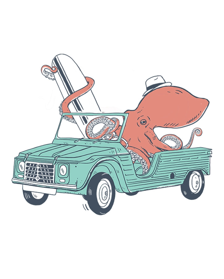 T-shirt Surf Poulpe