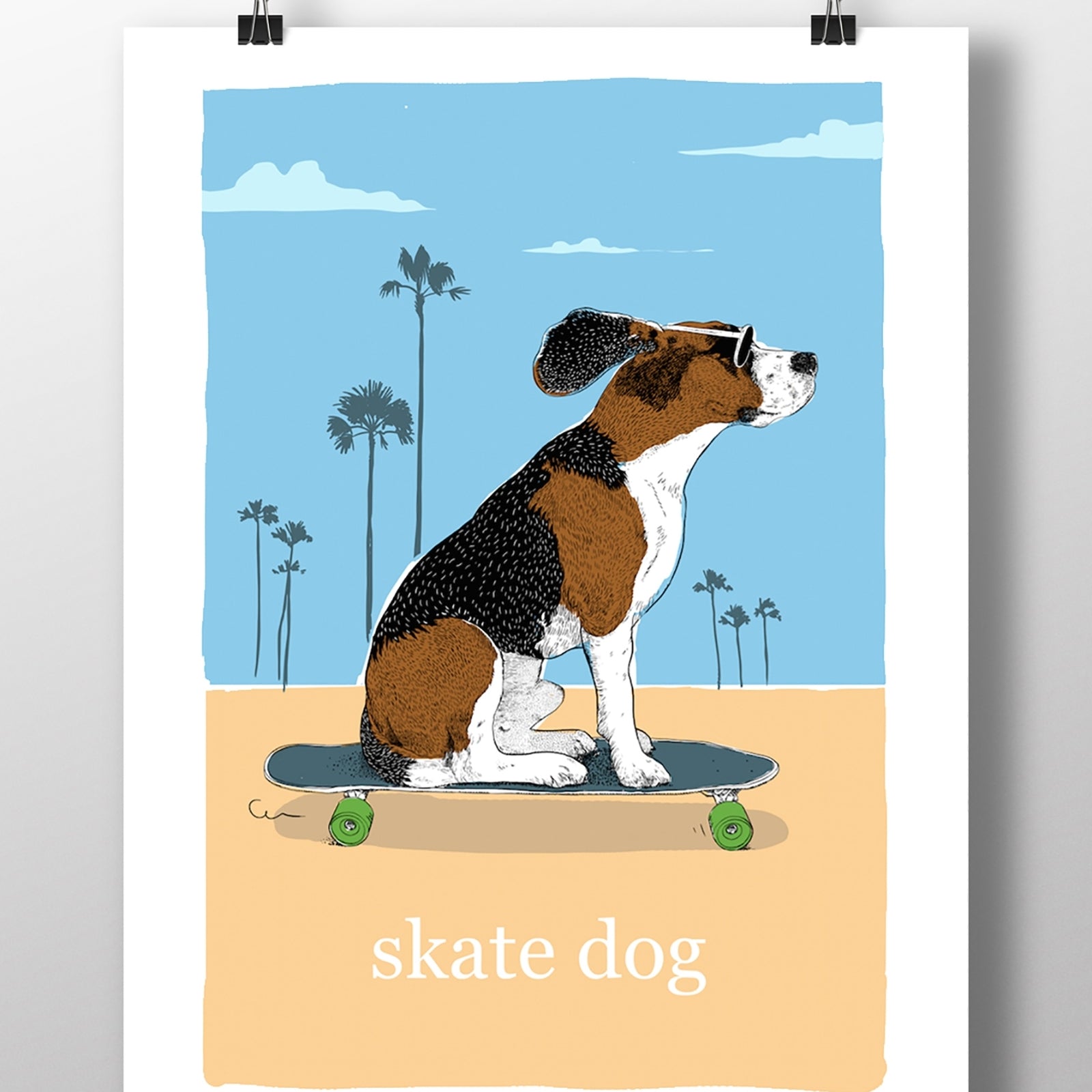 Affiche Skate Dog
