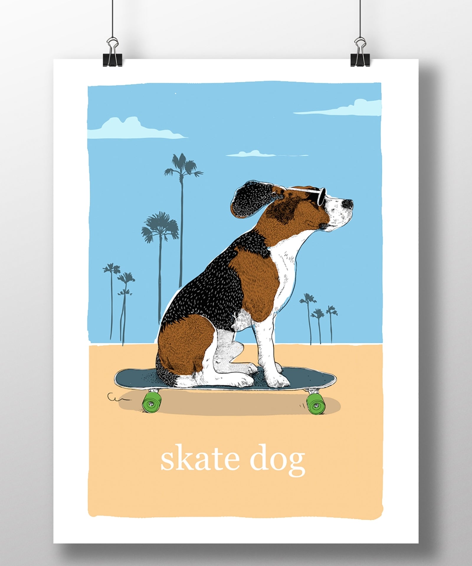 Affiche Skate Dog