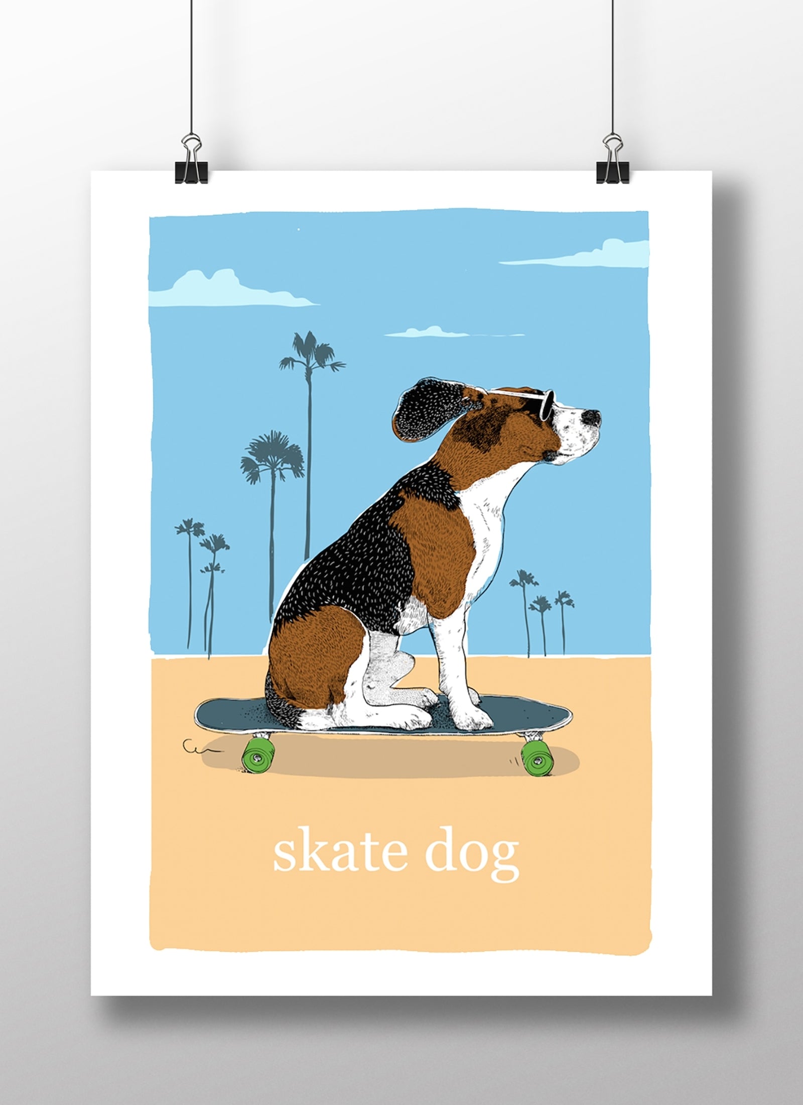 Affiche Skate Dog