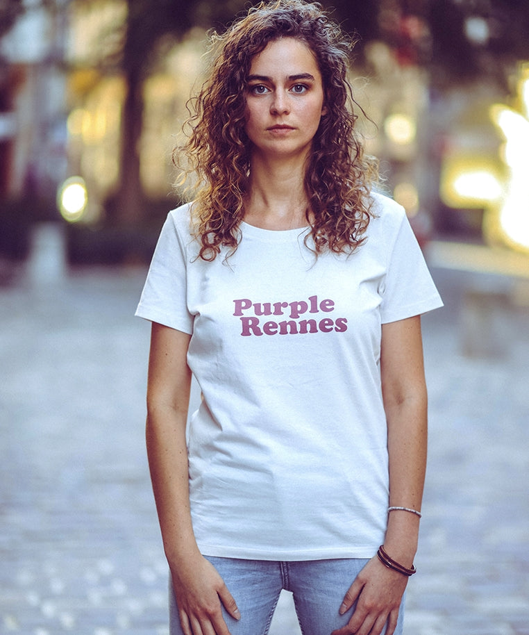 T-shirt Purple Rennes ivoire femme