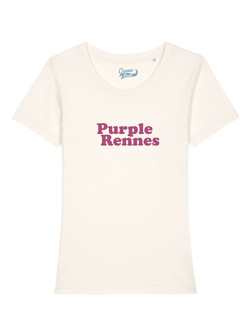 T-shirt Purple Rennes ivoire femme