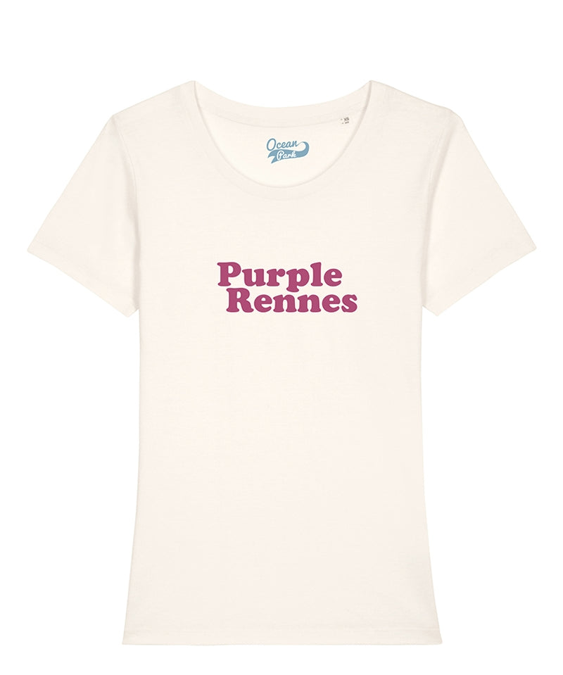 T-shirt Purple Rennes ivoire femme
