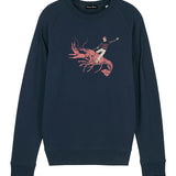 Sweat-shirt Homard Bleu