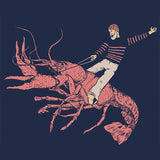 Sweat-shirt Homard Bleu