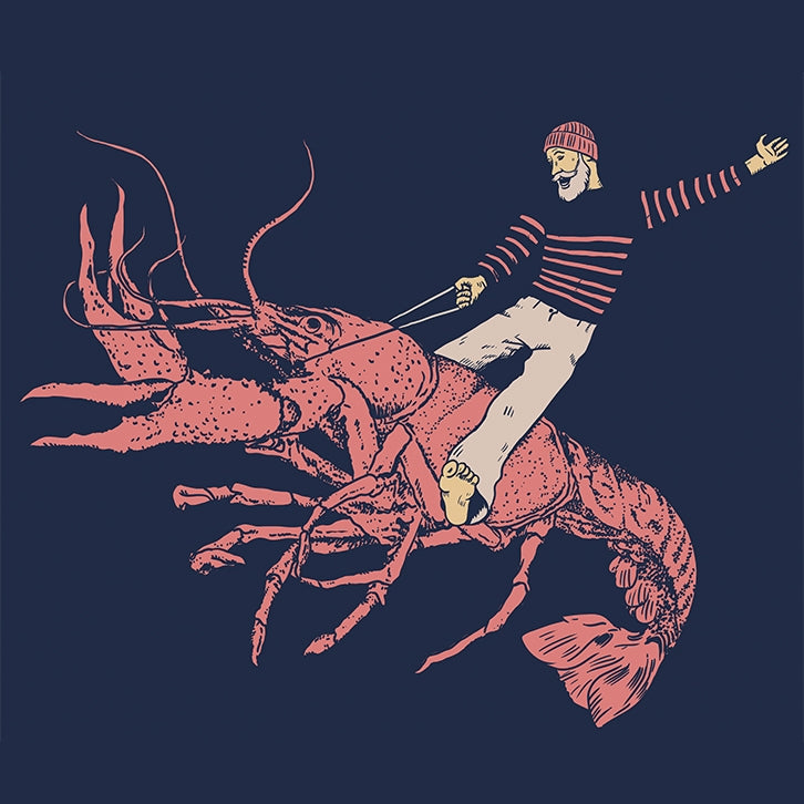 Sweat-shirt Homard Bleu