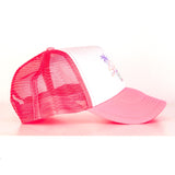 Casquette Summer rose/blanc