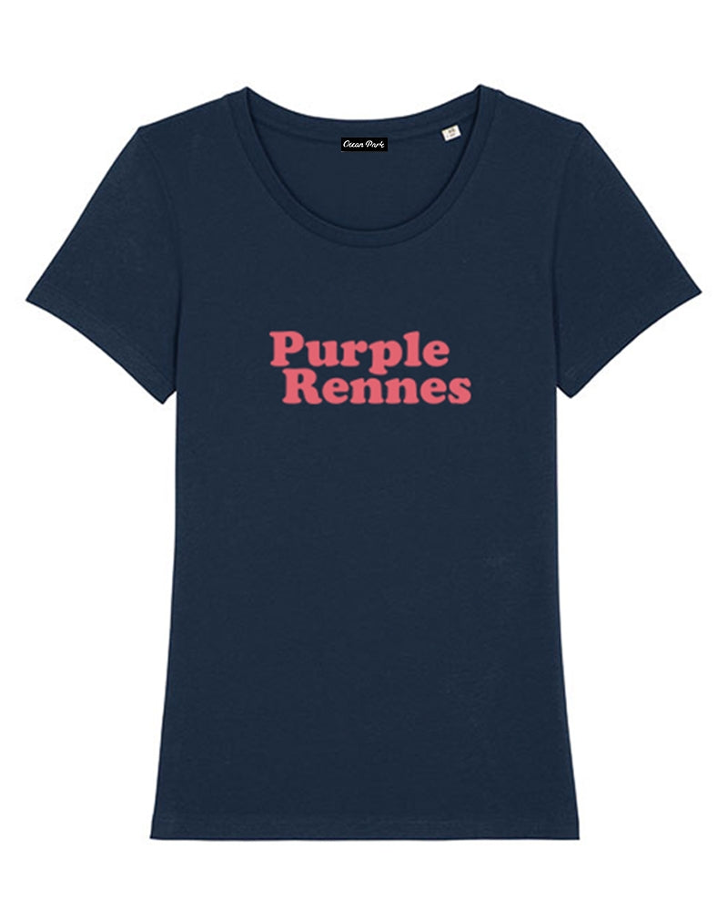 T-shirt Purple Rennes Navy Femme