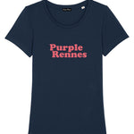 T-shirt Purple Rennes Navy Femme
