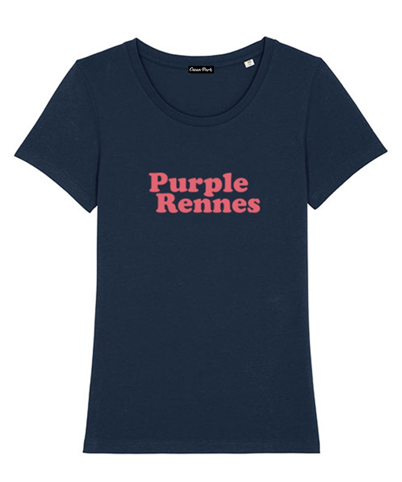 T-shirt Purple Rennes Navy Femme