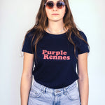 T-shirt Purple Rennes Navy Femme