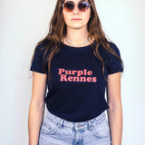 T-shirt Purple Rennes Navy Femme