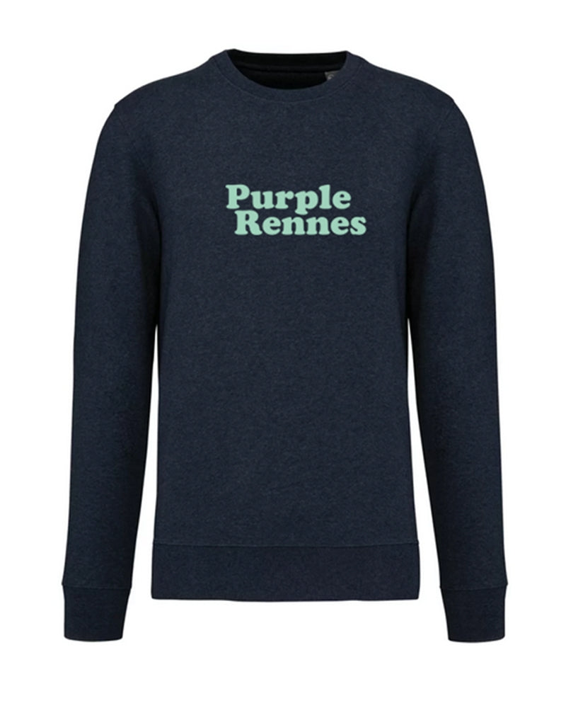 Sweat-shirt Purple Rennes Navy