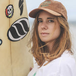 Casquette velours camel