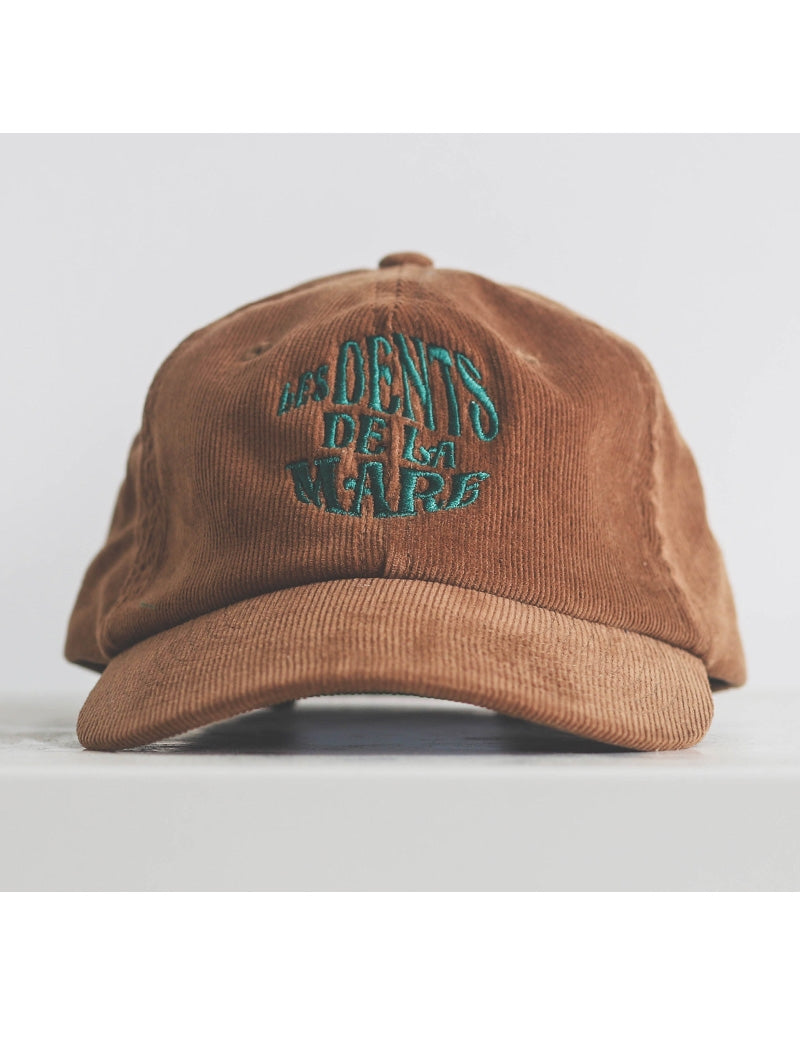 Casquette velours camel