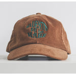 Casquette velours camel