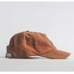 Casquette velours camel
