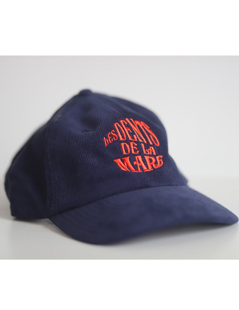 Casquette velours bleue