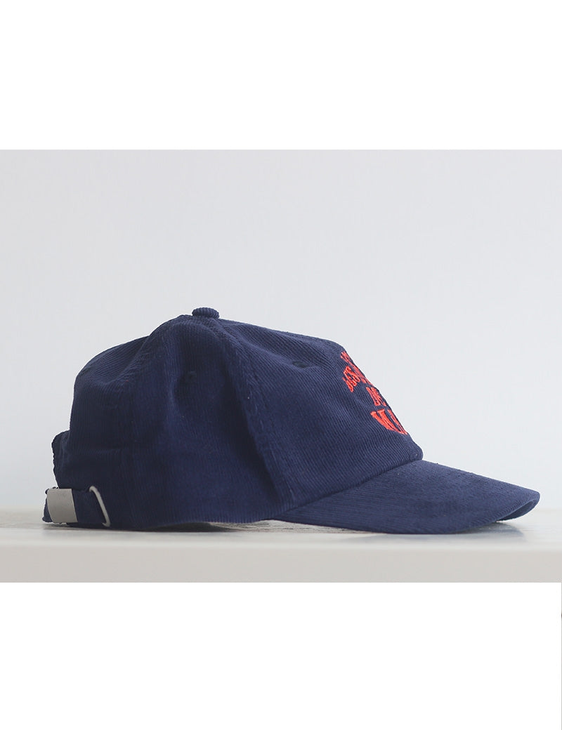 Casquette velours bleue