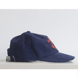 Casquette velours bleue