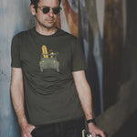 T-Shirt relax khaki homme