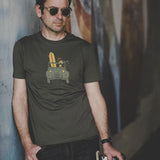 T-Shirt relax khaki homme