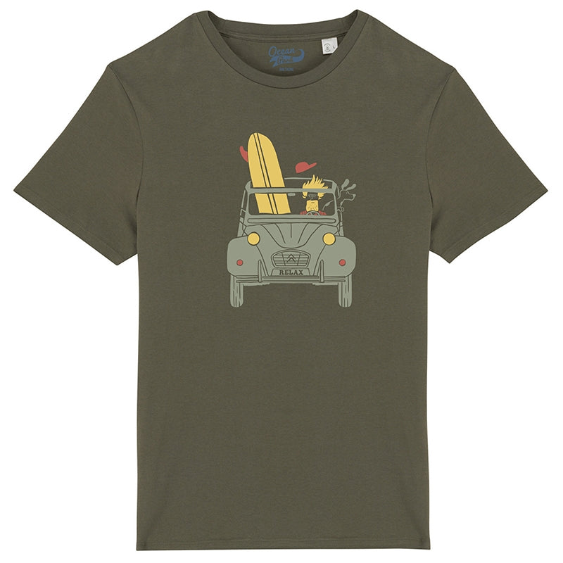 T-Shirt relax khaki homme