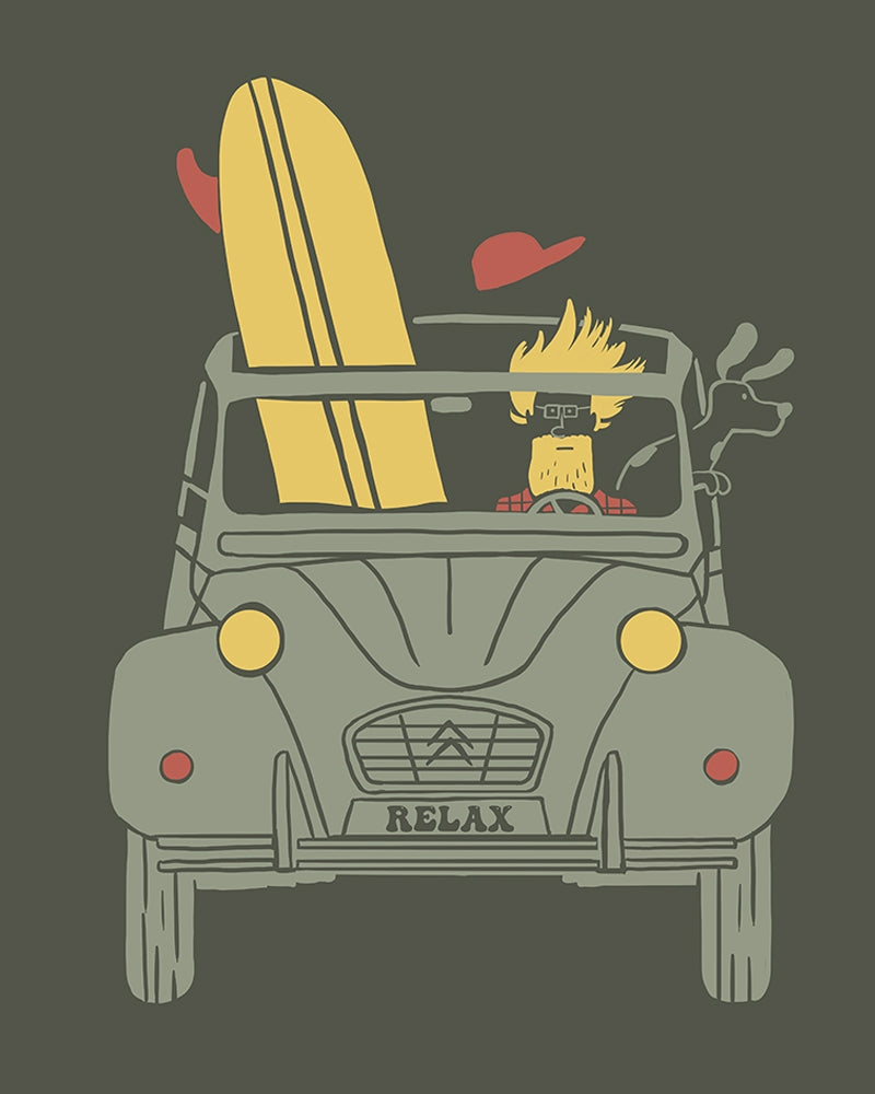 T-Shirt relax khaki homme