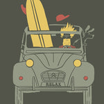 T-Shirt relax khaki homme