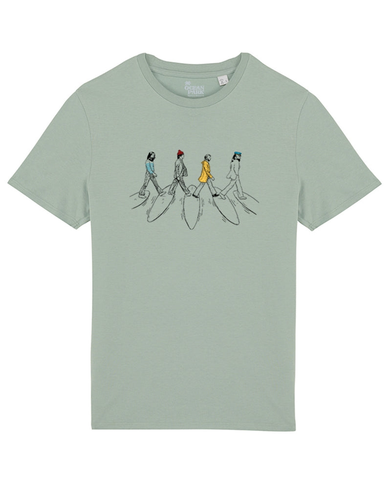 T-shirt SURF ROAD vert Aloé
