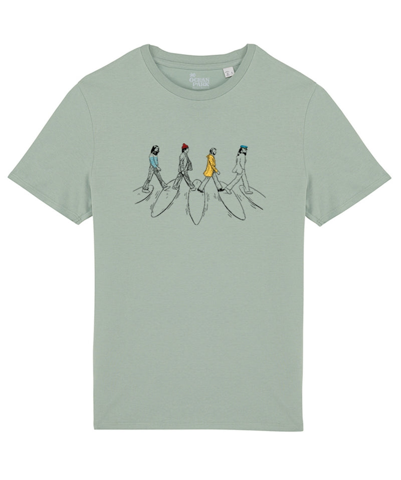 T-shirt SURF ROAD vert Aloé