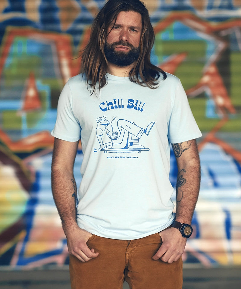 T-shirt Chill Bill homme bleu