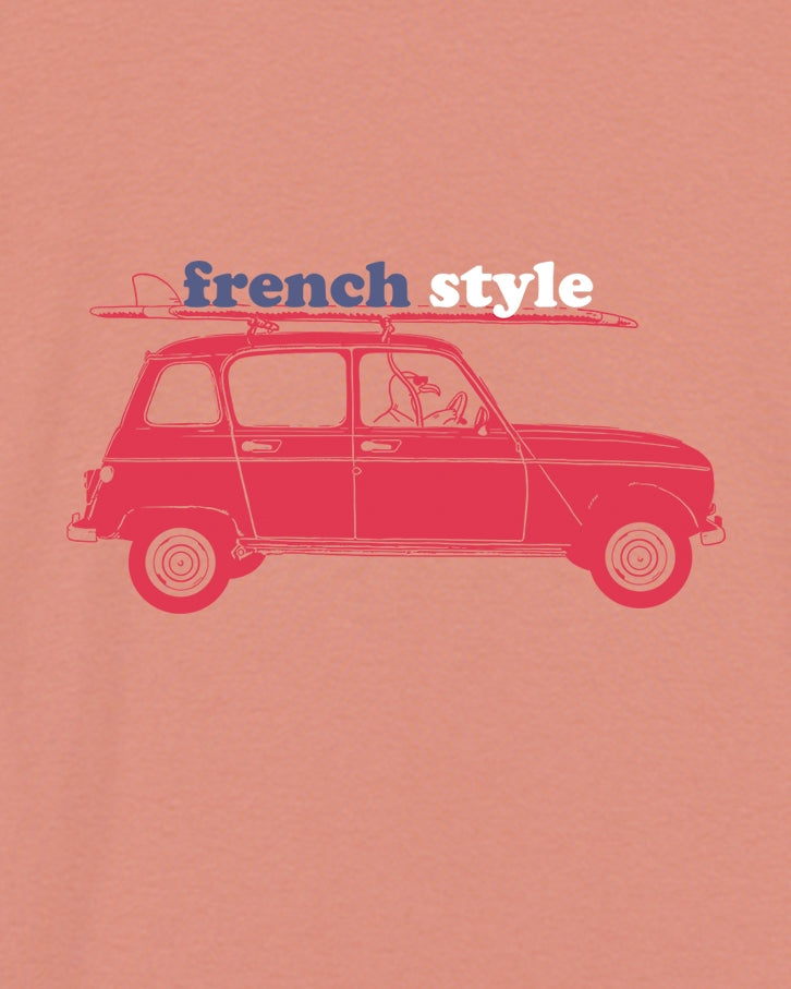 T-shirt French Style pêche