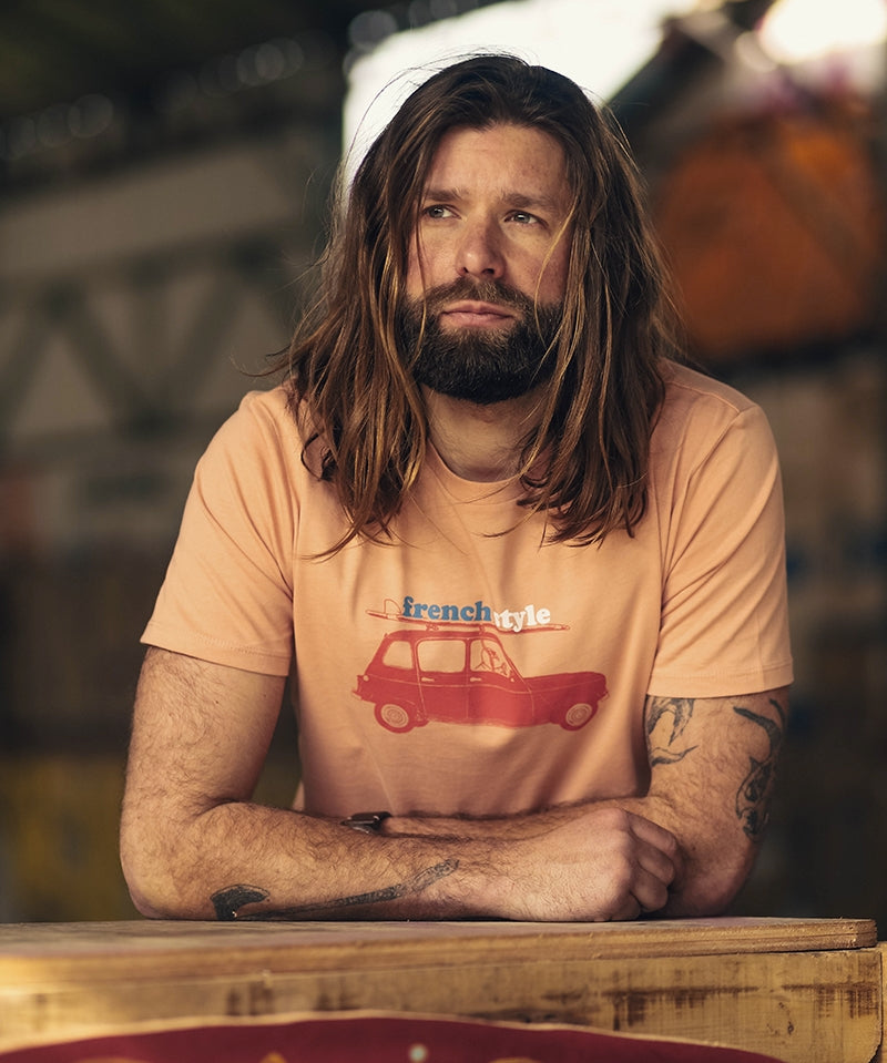 T-shirt French Style pêche